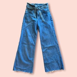 Express, wide leg, super high rise denim. Size 10R